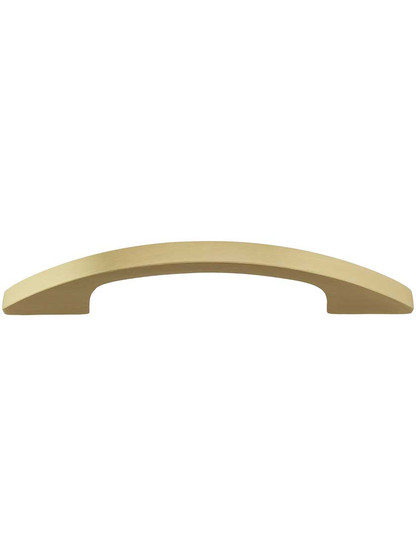 Oval Cabinet Pull - 3 3/4'' Center-to-Center in Satin Brass.